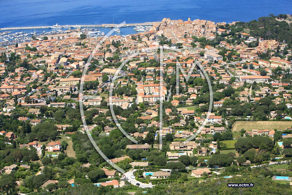 Photo arienne de Saint Tropez