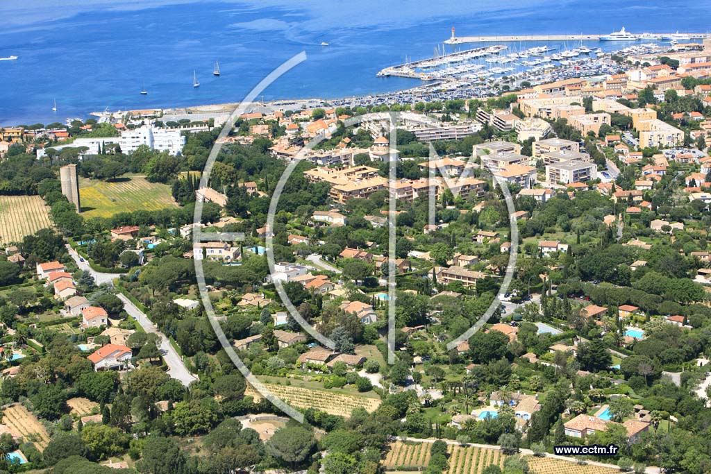Photo arienne de Saint Tropez