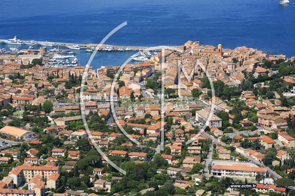 Photo arienne de Saint Tropez