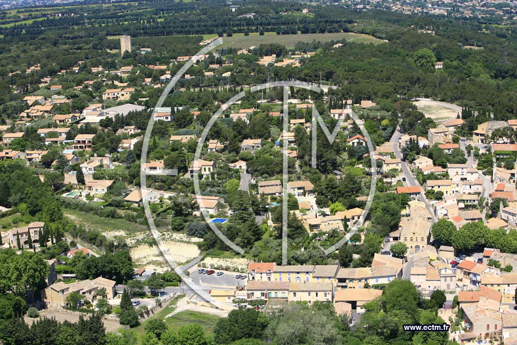 Photo arienne de Chateauneuf de Gadagne