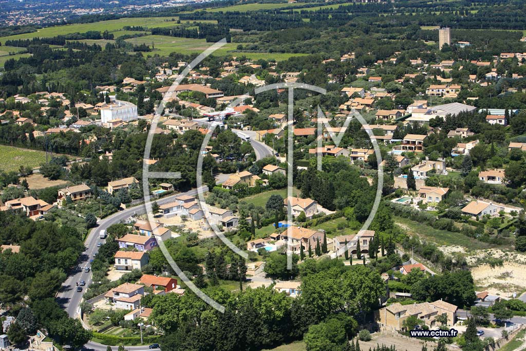 Photo arienne de Chateauneuf de Gadagne