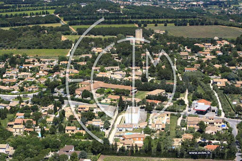 Photo arienne de Chateauneuf de Gadagne