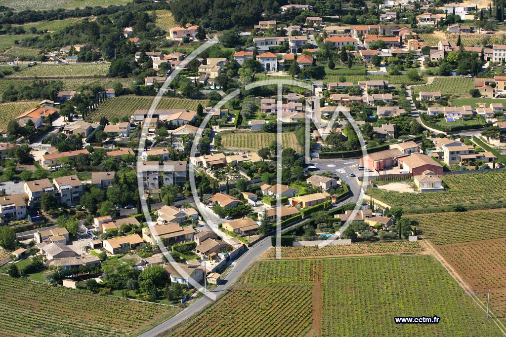 Photo arienne de Chateauneuf Du Pape