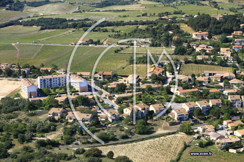 Photo arienne de Chateauneuf Du Pape