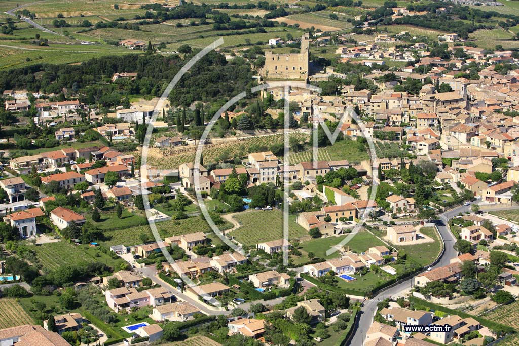 Photo arienne de Chateauneuf Du Pape