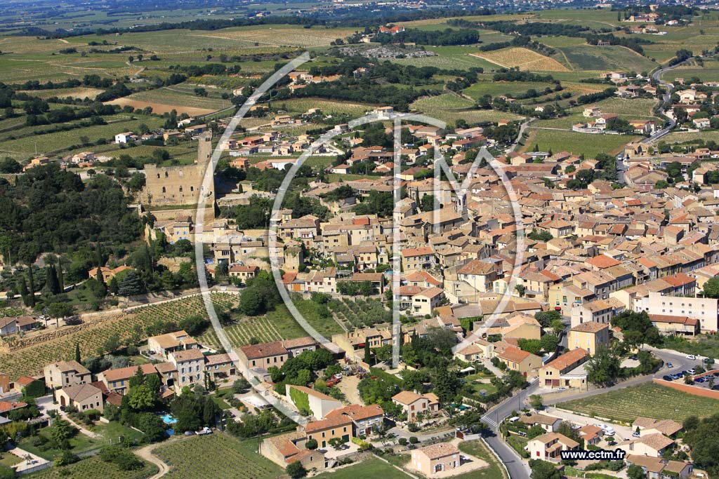 Photo arienne de Chateauneuf Du Pape