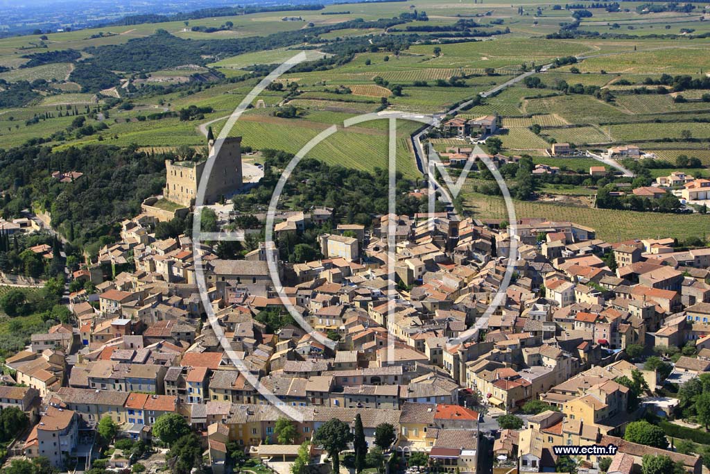 Photo arienne de Chateauneuf Du Pape