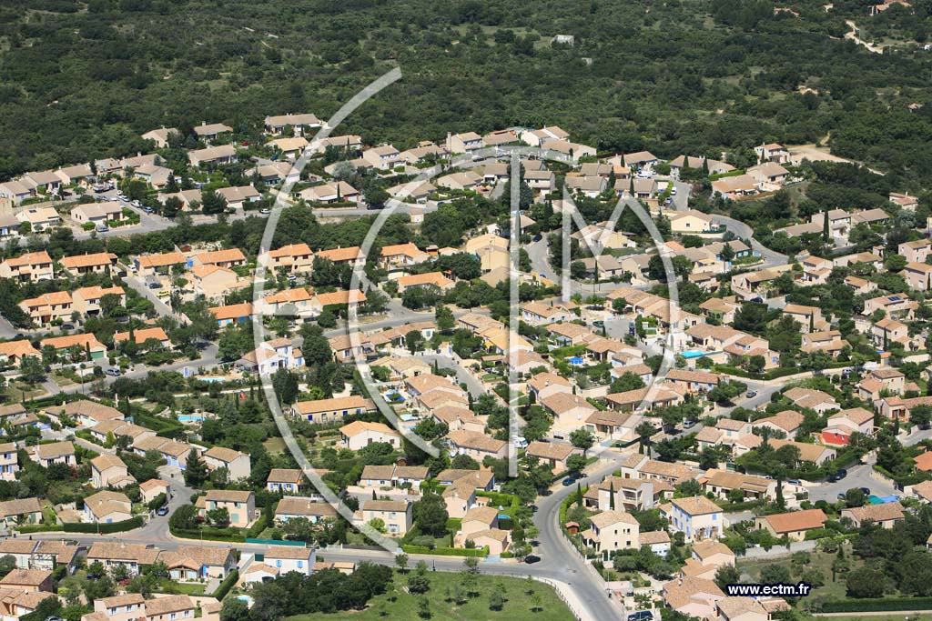 Photo arienne de Villeneuve les Avignon