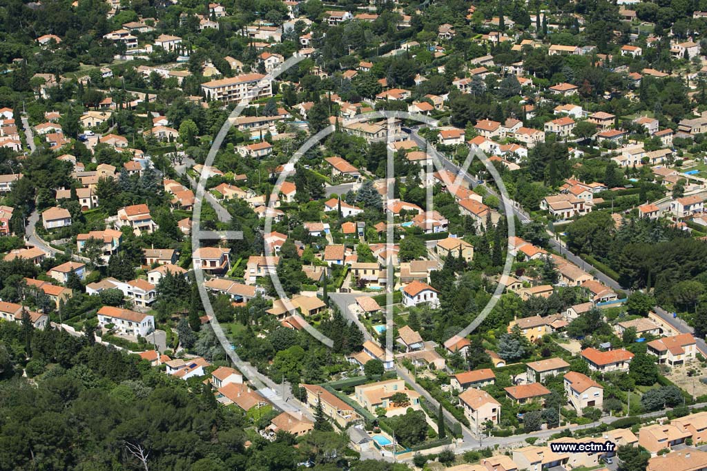 Photo arienne de Villeneuve les Avignon