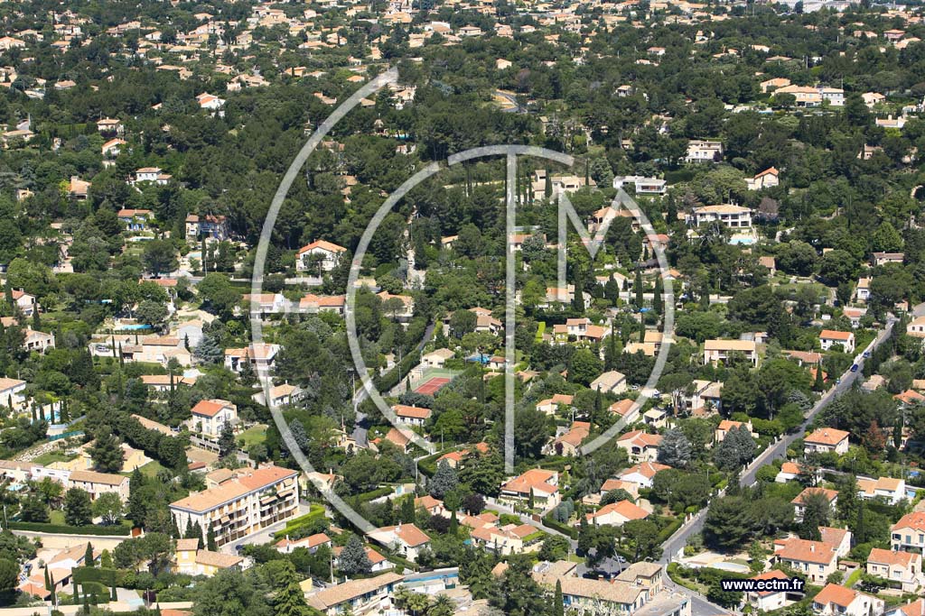 Photo arienne de Villeneuve les Avignon