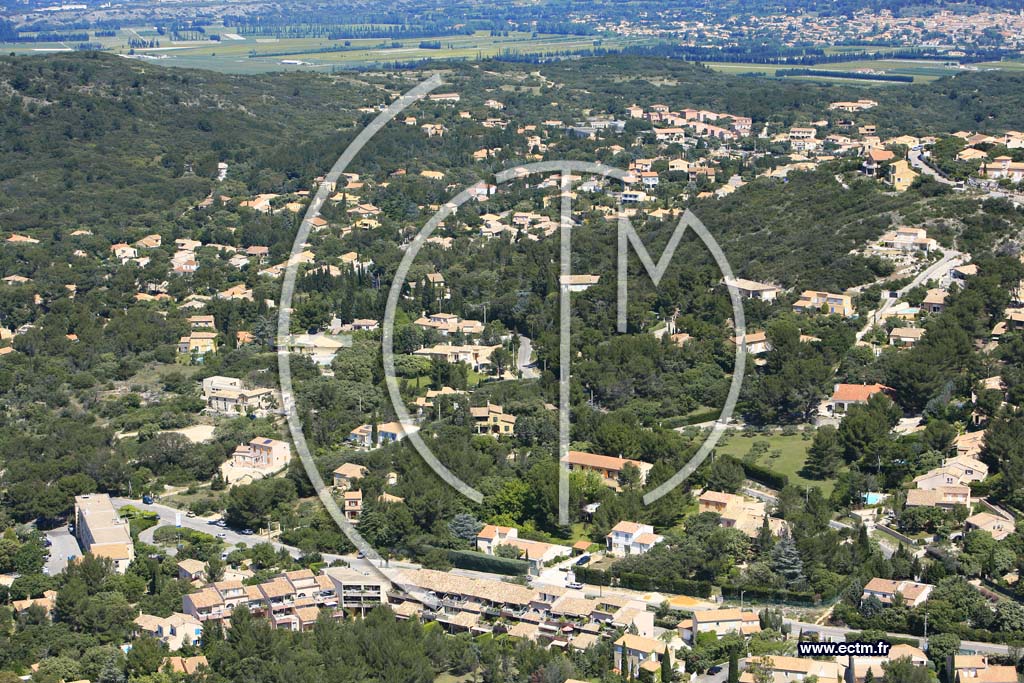 Photo arienne de Villeneuve les Avignon