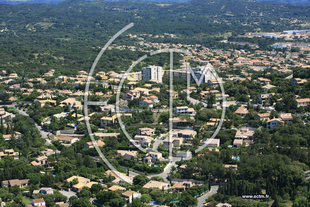 Photo arienne de Villeneuve les Avignon