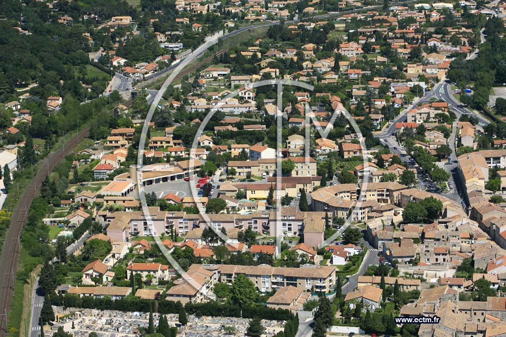 Photo arienne de Villeneuve les Avignon