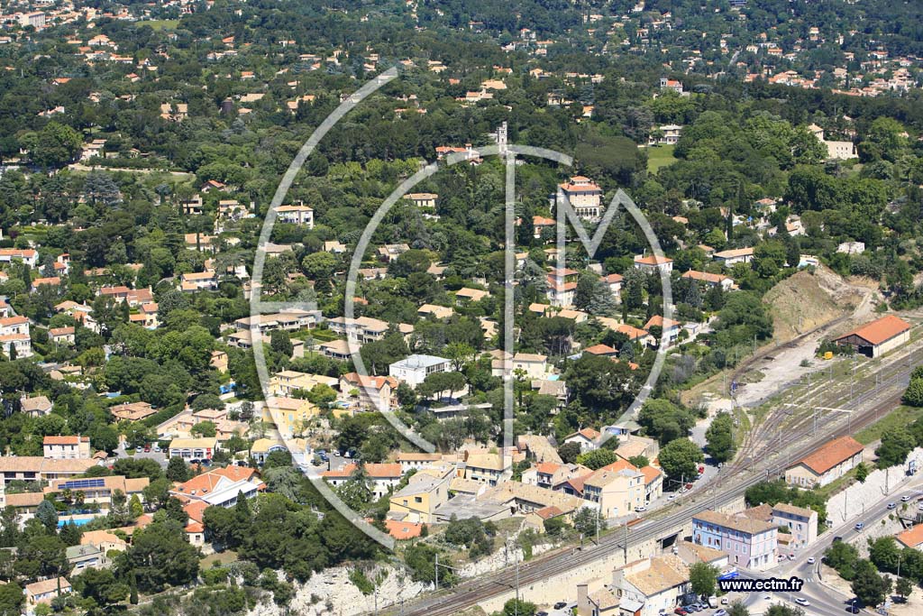 Photo arienne de Villeneuve les Avignon
