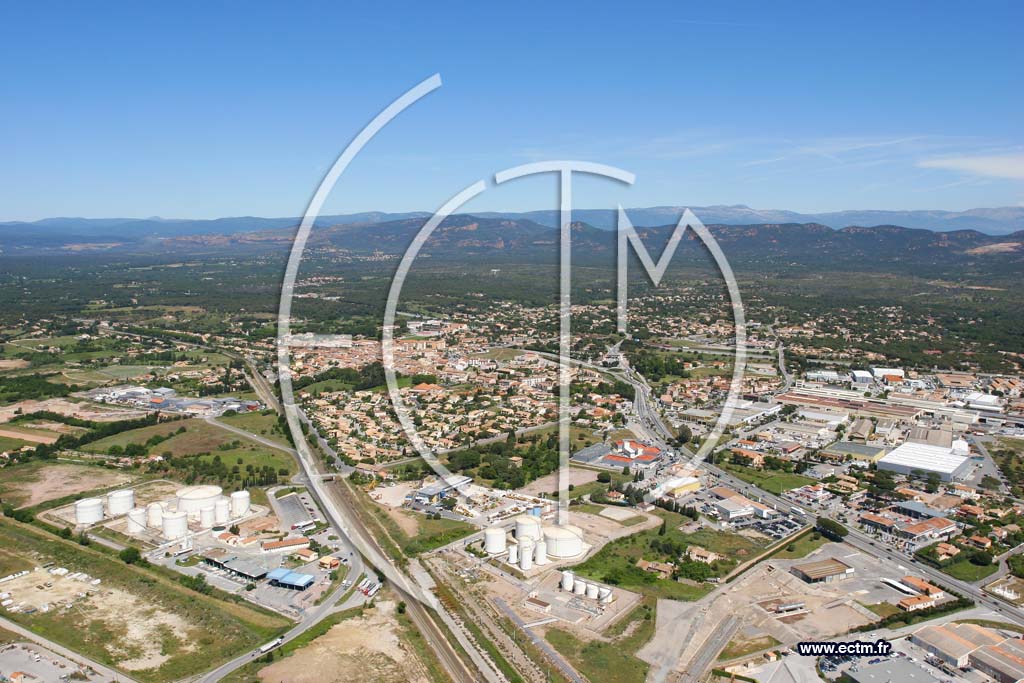 Photo arienne de Puget sur Argens
