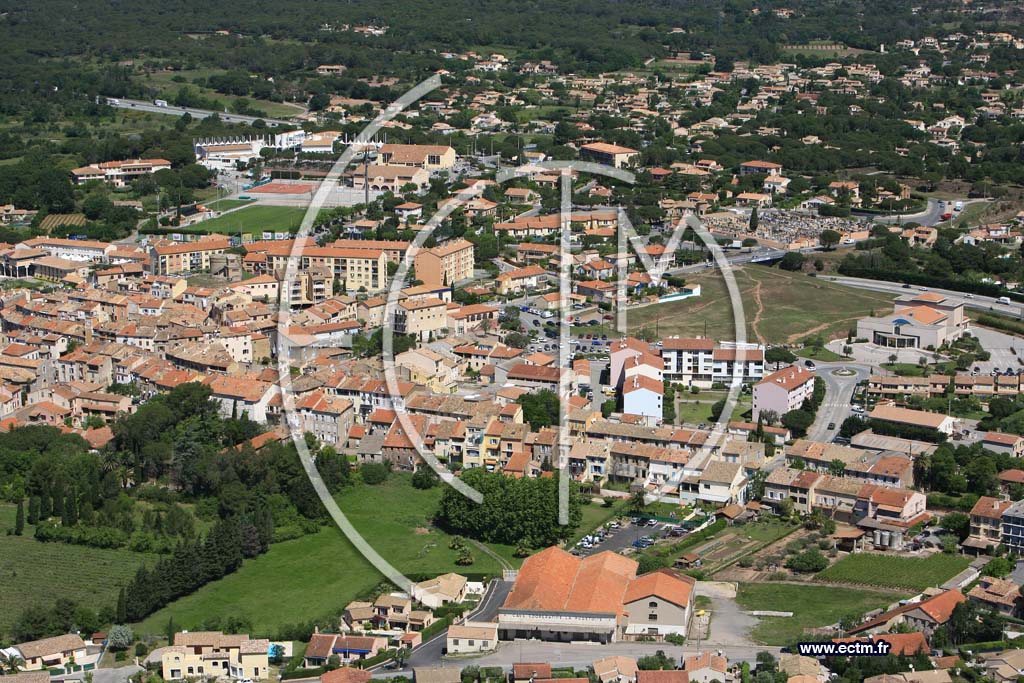 Photo arienne de Puget sur Argens