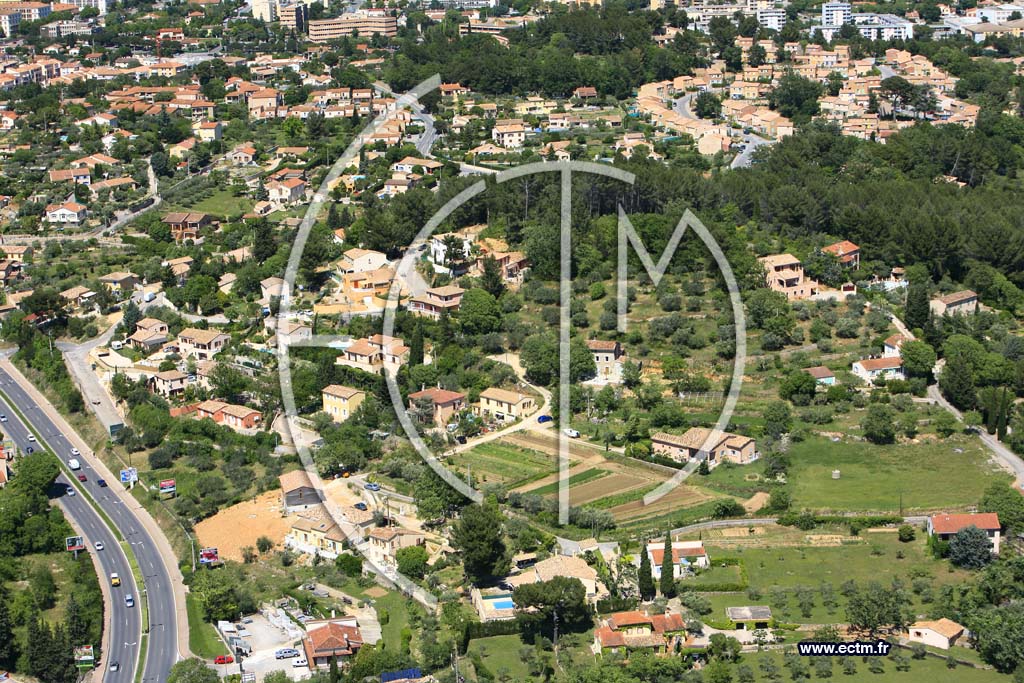 Photo arienne de Draguignan
