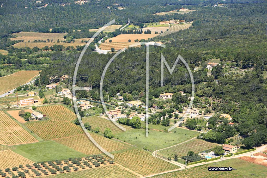 Photo arienne de Le Cannet des Maures