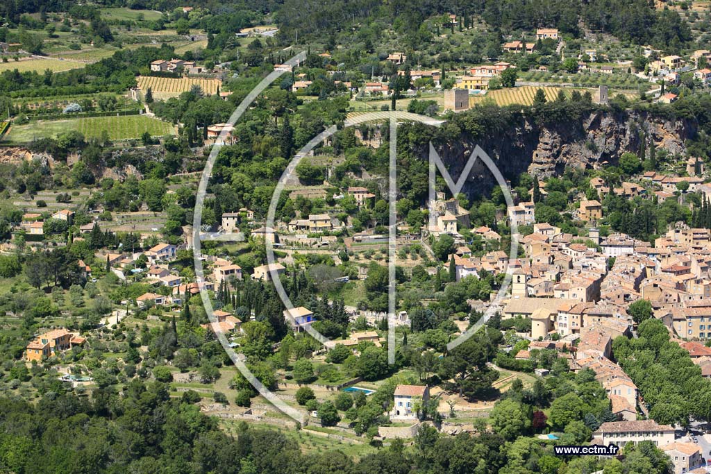 Photo arienne de Cotignac