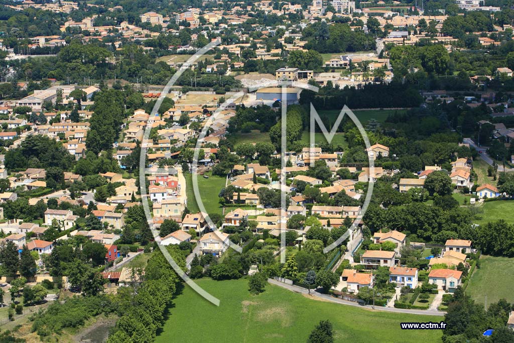 Photo arienne de Montfavet