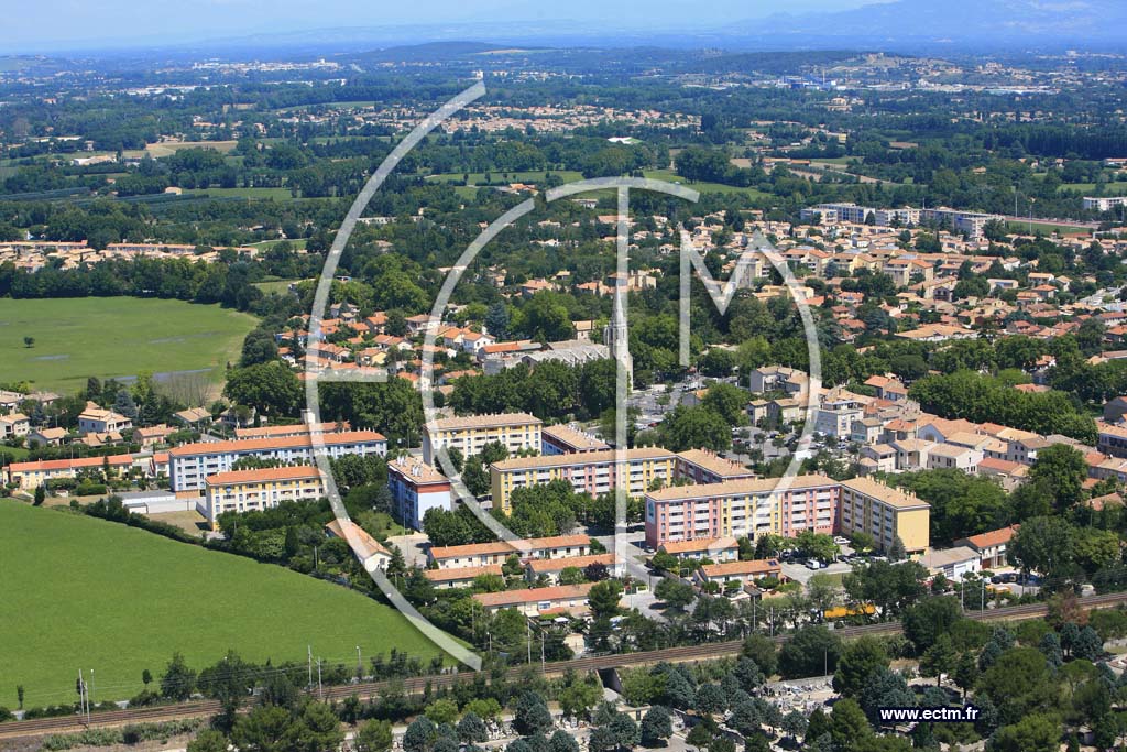 Photo arienne de Montfavet