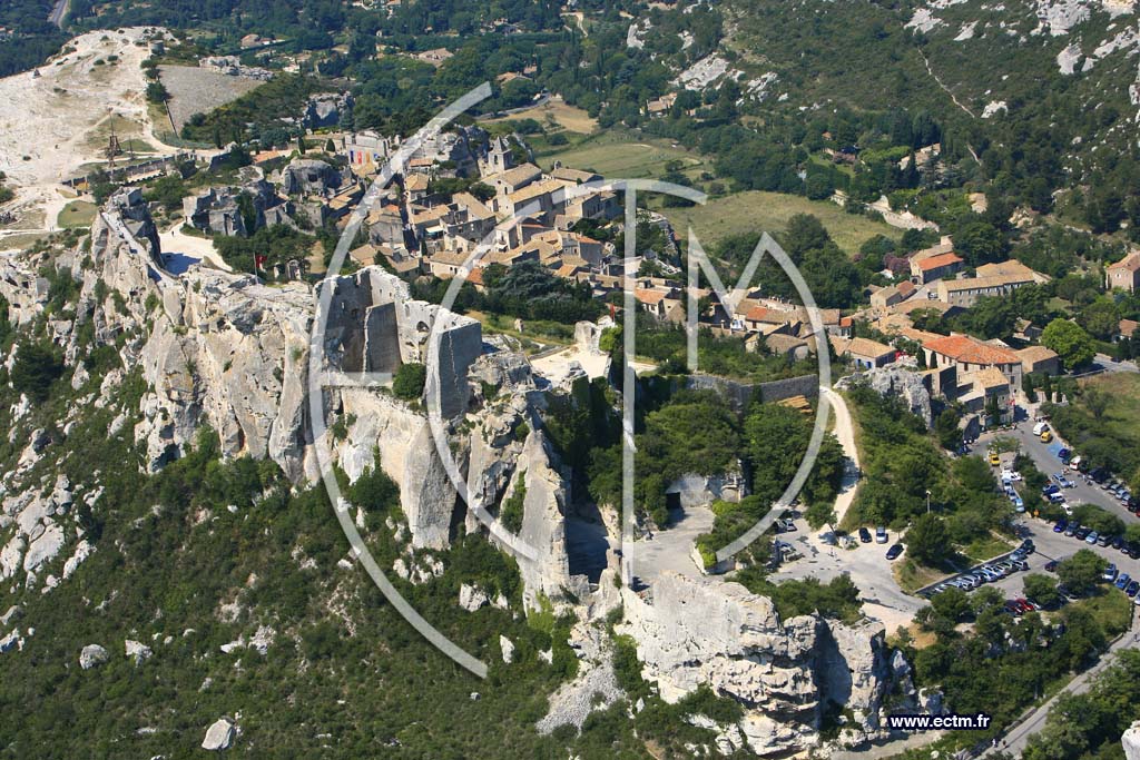 Photo arienne de Les Baux de Provence