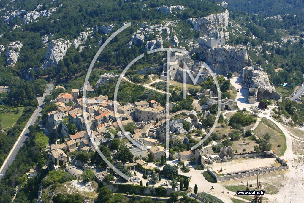 Photo arienne de Les Baux de Provence