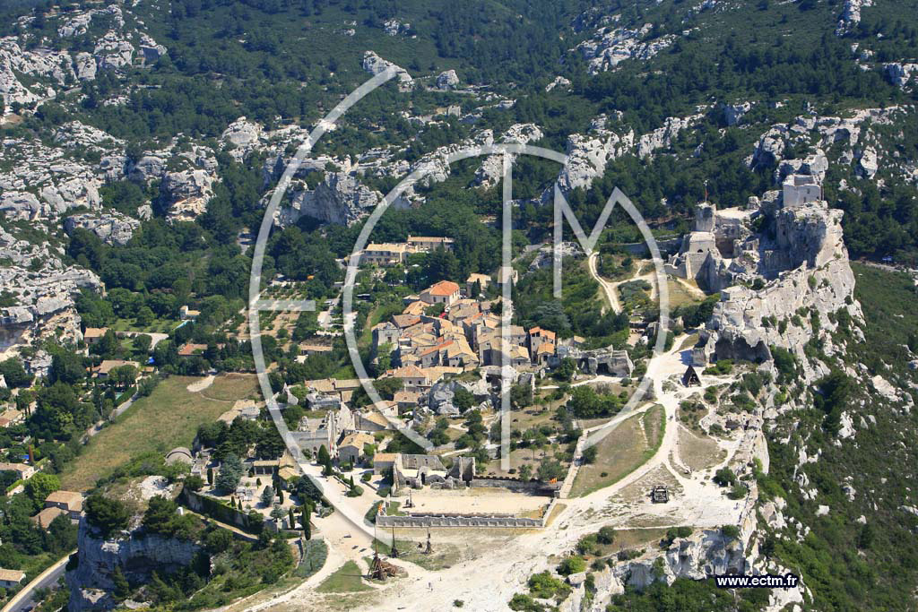 Photo arienne de Les Baux de Provence