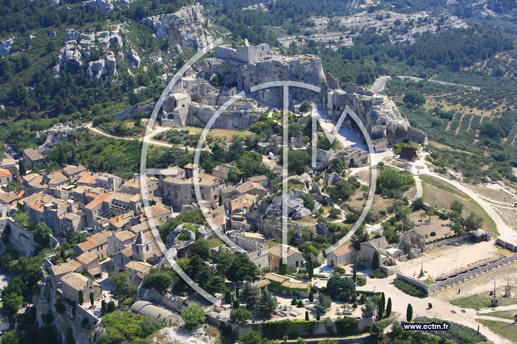Photo arienne de Les Baux de Provence