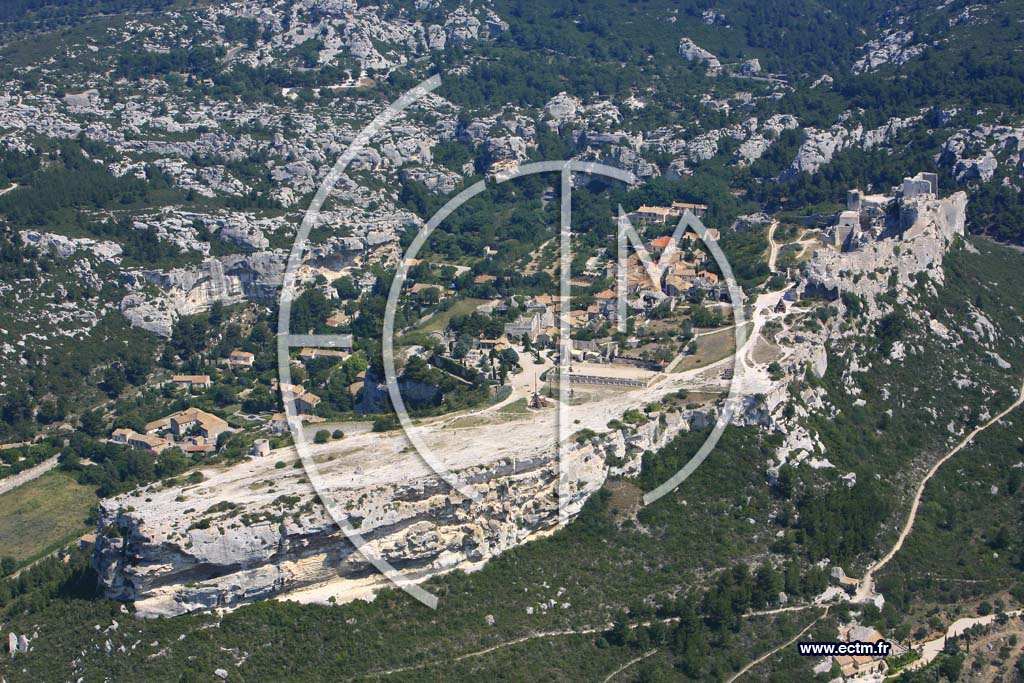 Photo arienne de Les Baux de Provence