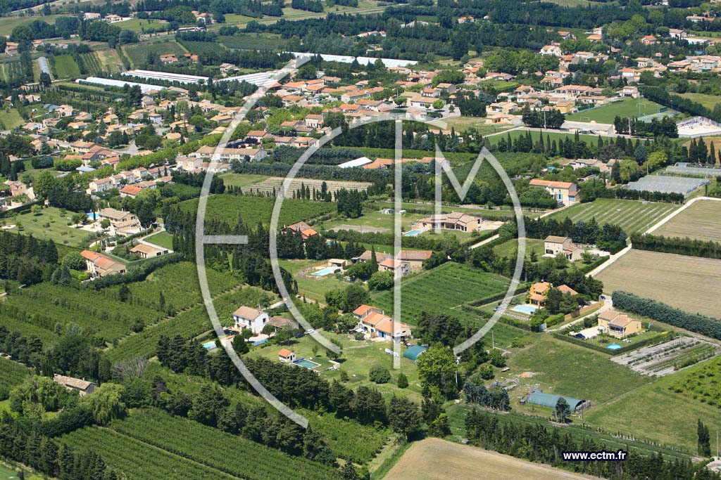 Photo arienne de Les Paluds de Noves