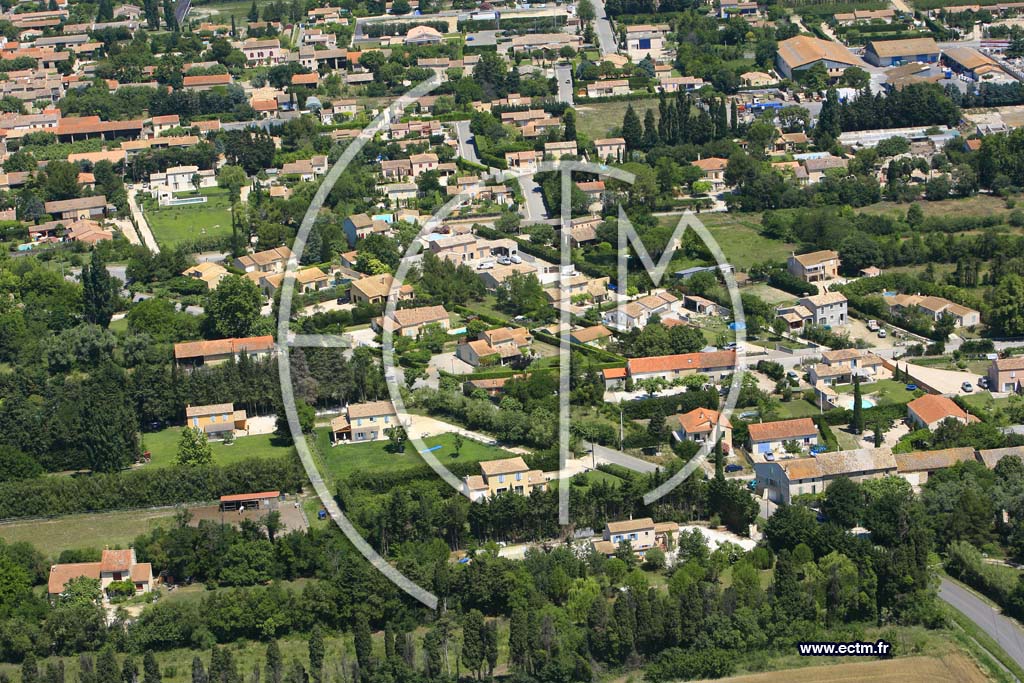 Photo arienne de Molleges