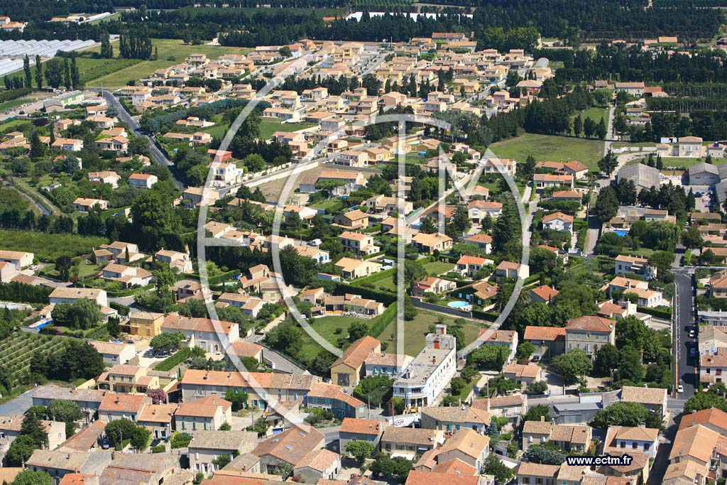 Photo arienne de Rognonas