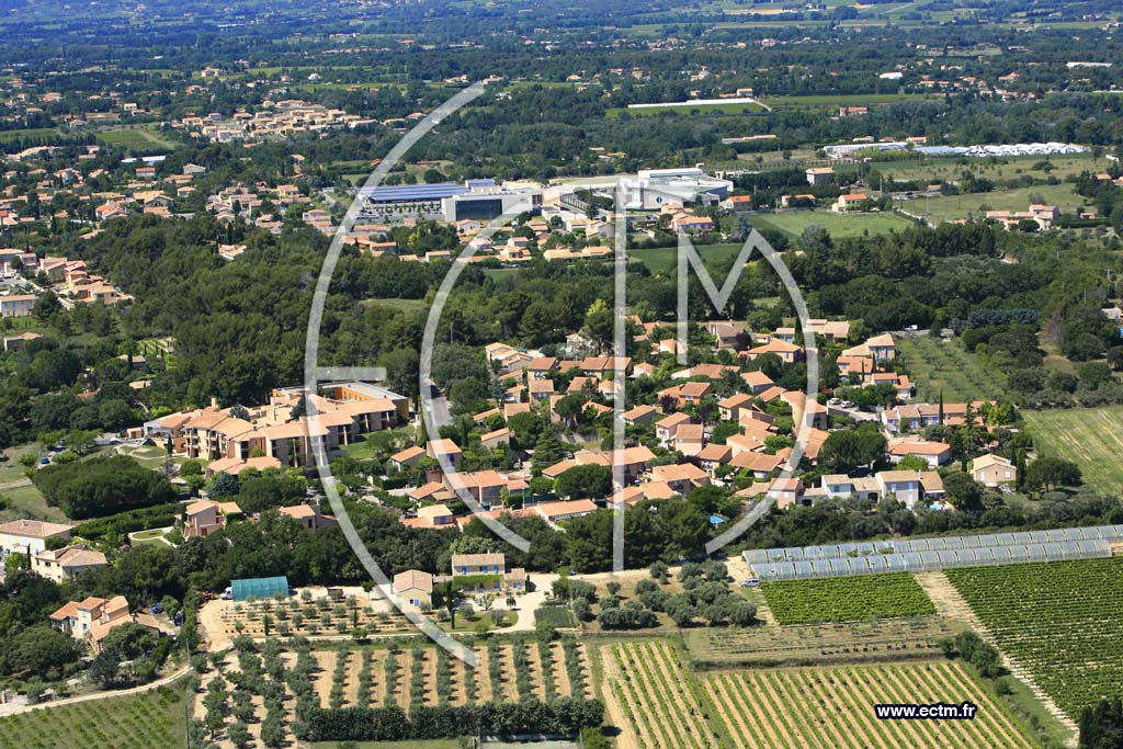 Photo arienne de Carpentras