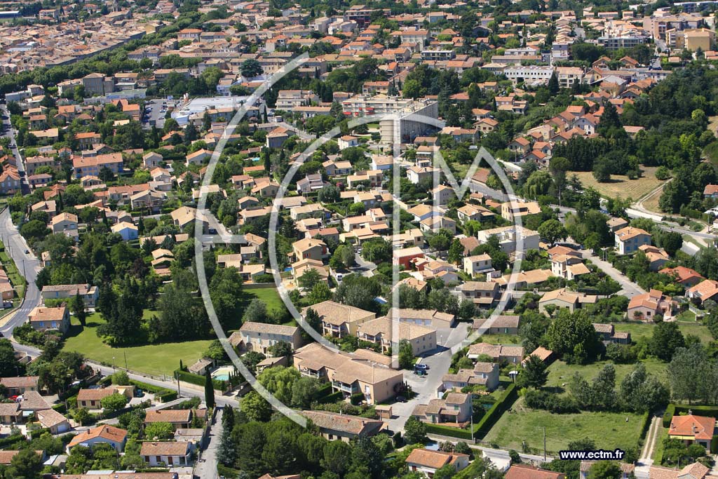 Photo arienne de Carpentras