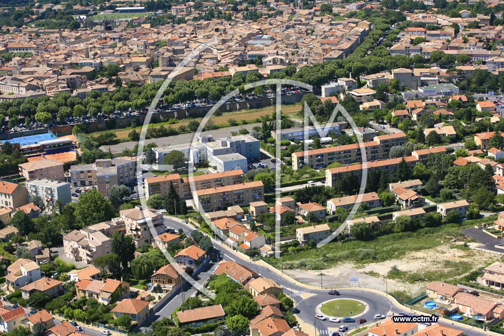 Photo arienne de Carpentras