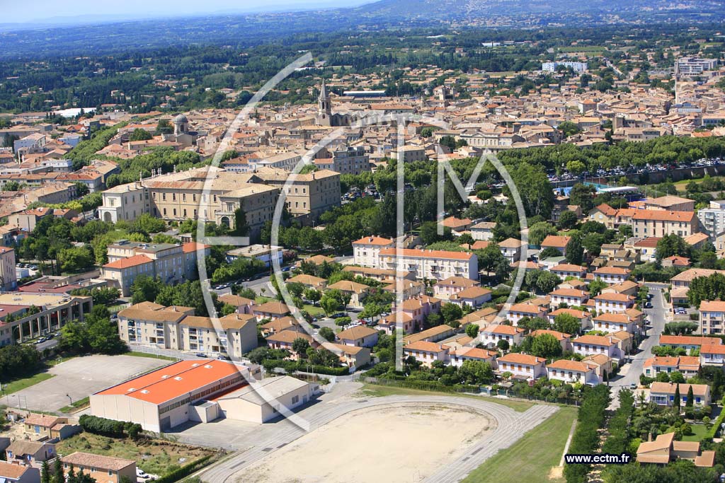 Photo arienne de Carpentras