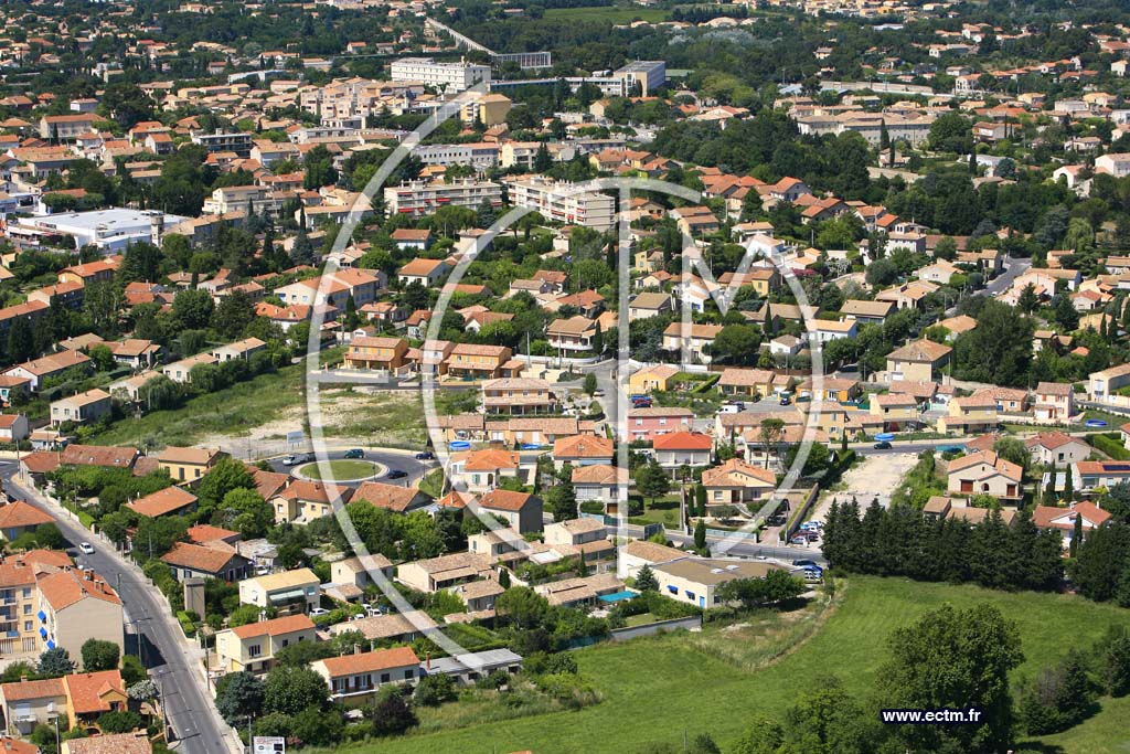Photo arienne de Carpentras