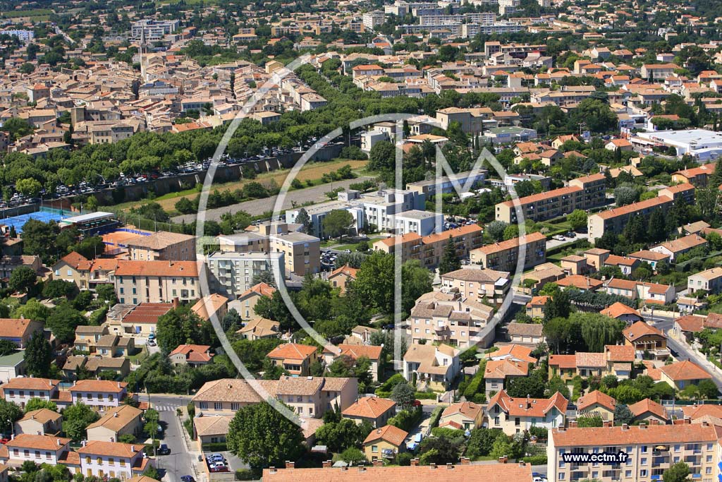 Photo arienne de Carpentras