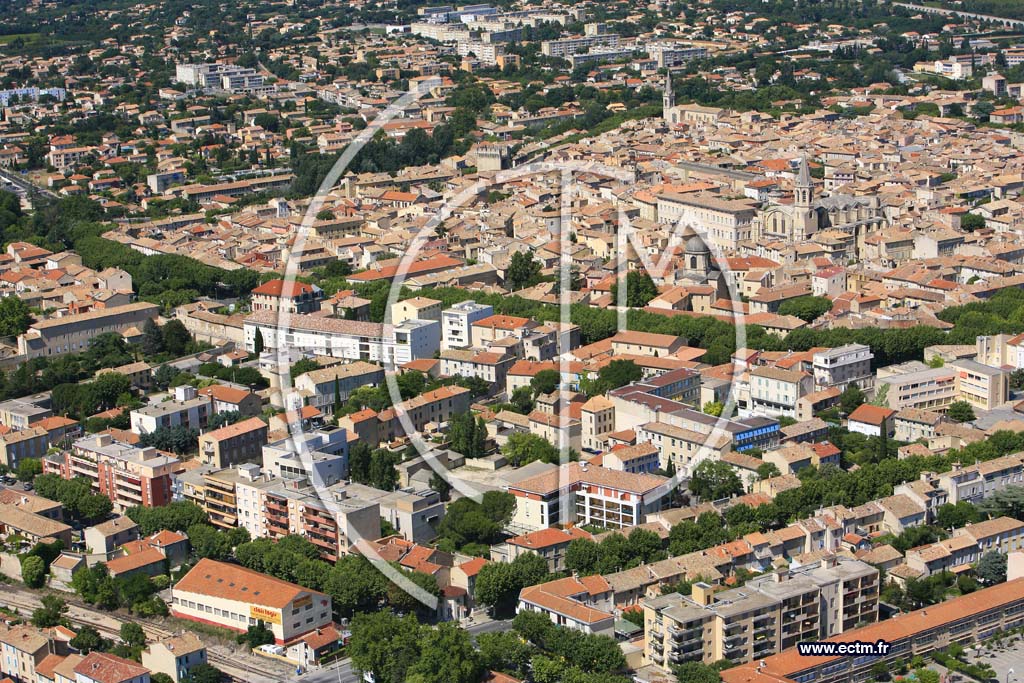 Photo arienne de Carpentras