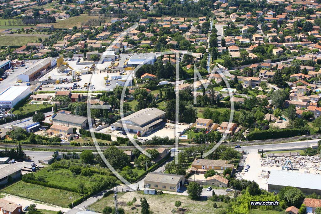 Photo arienne de Carpentras
