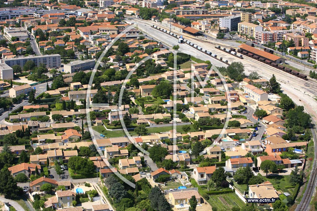 Photo arienne de Carpentras