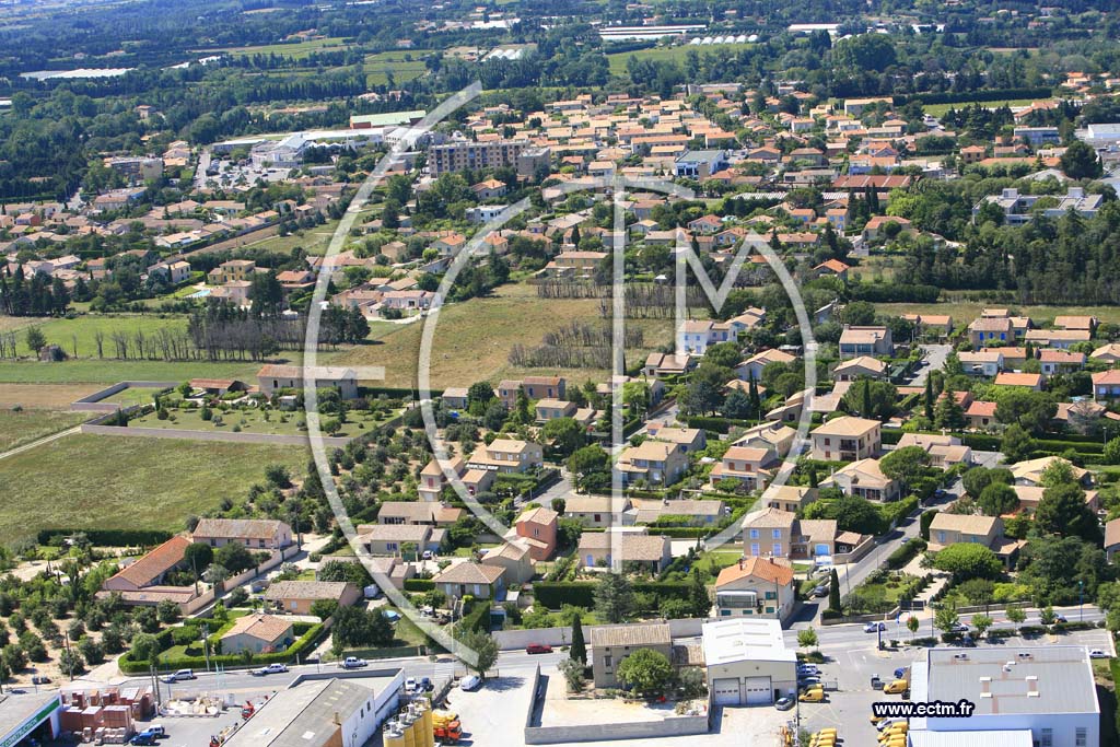 Photo arienne de Carpentras
