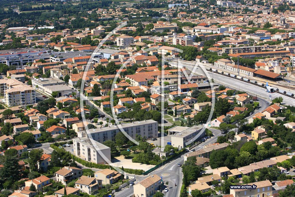 Photo arienne de Carpentras