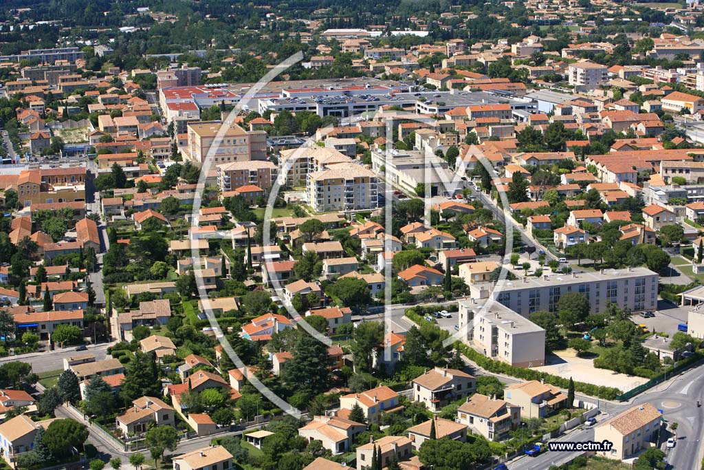 Photo arienne de Carpentras
