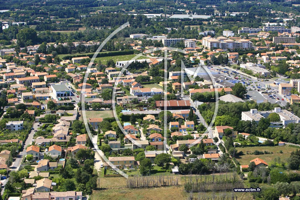 Photo arienne de Carpentras