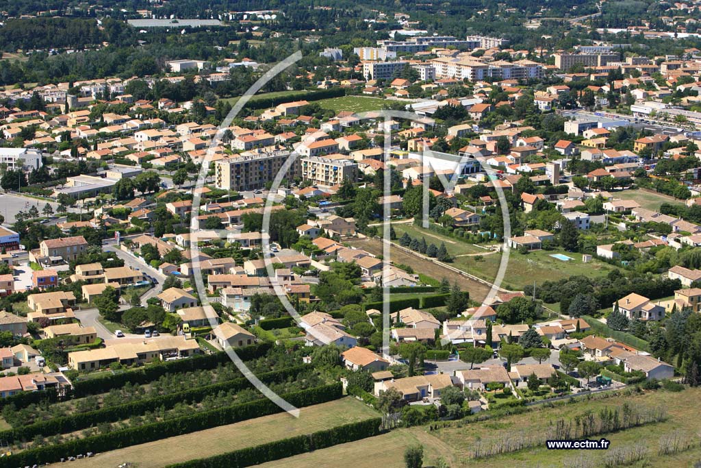 Photo arienne de Carpentras
