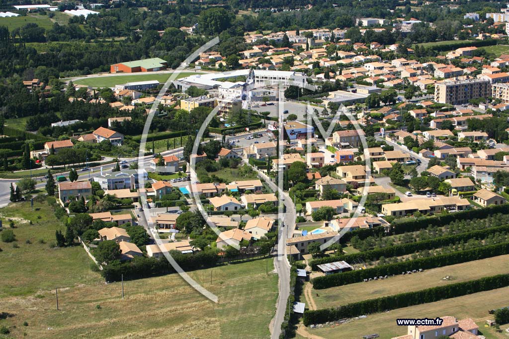 Photo arienne de Carpentras
