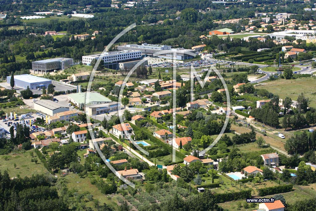 Photo arienne de Carpentras