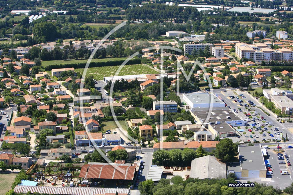 Photo arienne de Carpentras